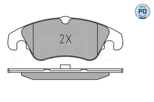 MEYLE Brake Pad Set, disc brake (025 247 4319/PD)