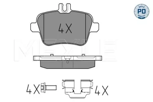 MEYLE Brake Pad Set, disc brake (025 248 4818/PD)