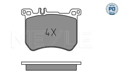 MEYLE Brake Pad Set, disc brake (025 251 8317/PD)