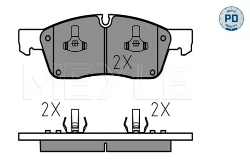 MEYLE Brake Pad Set, disc brake (025 251 9021/PD)