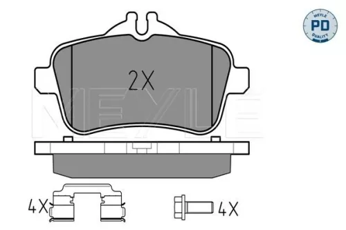 MEYLE Brake Pad Set, disc brake (025 252 1518/PD)