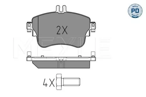 MEYLE Brake Pad Set, disc brake (025 253 2619/PD)