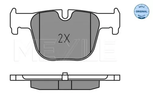 MEYLE Brake Pad Set, disc brake (025 255 1417)