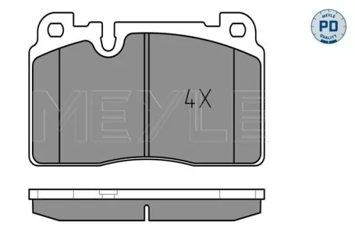 MEYLE Brake Pad Set, disc brake (025 256 4316/PD)