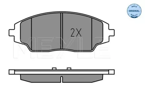 MEYLE Brake Pad Set, disc brake (025 257 2218)