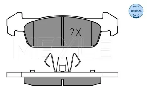 MEYLE Brake Pad Set, disc brake (025 257 3817)