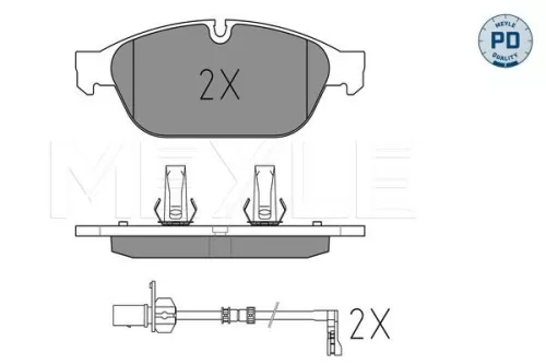 MEYLE Brake Pad Set, disc brake (025 261 5820/PD)