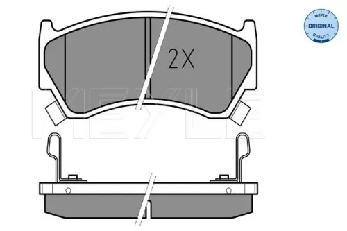 MEYLE Brake Pad Set, disc brake (025 230 0415/W)