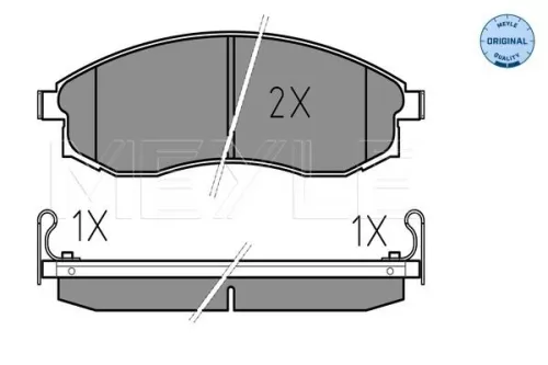 MEYLE Brake Pad Set, disc brake (025 230 8617/W)