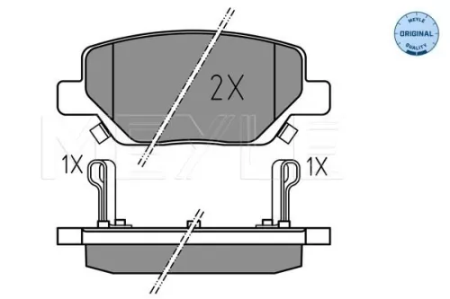 MEYLE MEYLE (025 224 4918) Rear MEYLE Brake Pad Set 