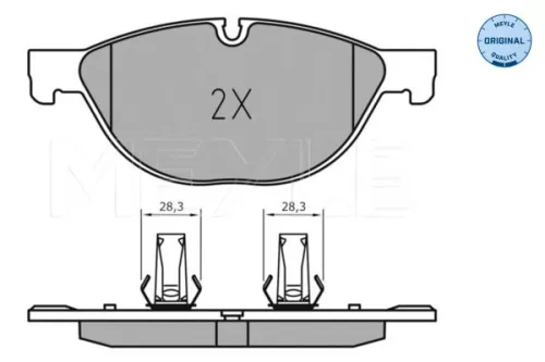 MEYLE Brake Pad Set, disc brake (025 238 9518)