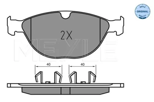 MEYLE Brake Pad Set, disc brake (025 238 9518)