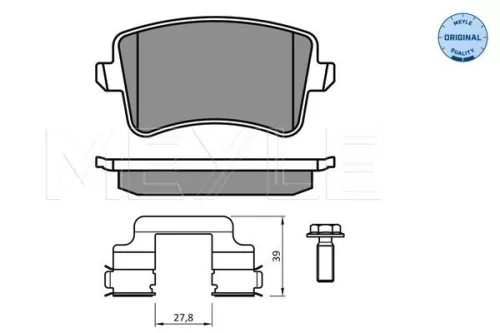 MEYLE Brake Pad Set, disc brake (025 246 0617/K2)