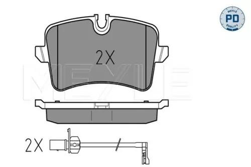 MEYLE Brake Pad Set, disc brake (025 246 0617/PD)