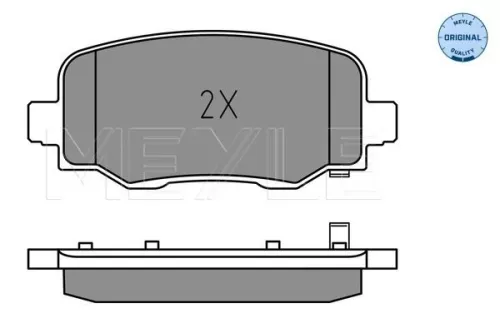 MEYLE Brake Pad Set, disc brake (025 257 3418)