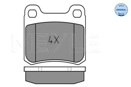 MEYLE Brake Pad Set, disc brake (025 206 8715)