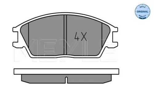 MEYLE Brake Pad Set, disc brake (025 210 1214)