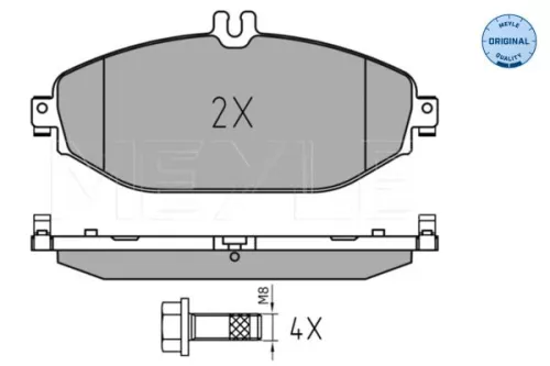 MEYLE Brake Pad Set, disc brake (025 220 7619)