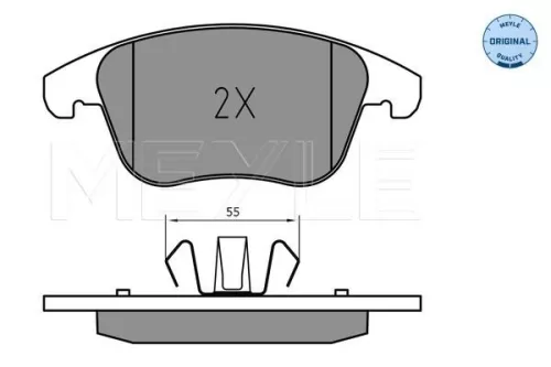 MEYLE Brake Pad Set, disc brake (025 222 6920)