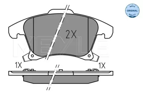 MEYLE Brake Pad Set, disc brake (025 222 6920)