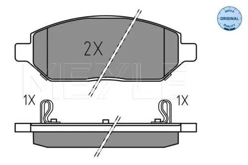 MEYLE Brake Pad Set, disc brake (025 223 2618)