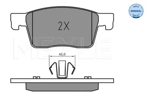 MEYLE Brake Pad Set, disc brake (025 223 4519)