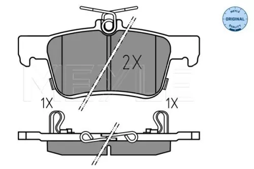 MEYLE Brake Pad Set, disc brake (025 224 2915)