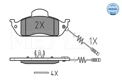 MEYLE Brake Pad Set, disc brake (025 231 9317/W)