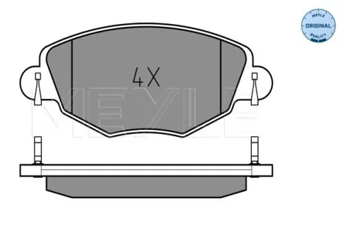 MEYLE Brake Pad Set, disc brake (025 232 7918)