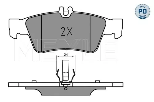 MEYLE Brake Pad Set, disc brake (025 233 3516/PD)