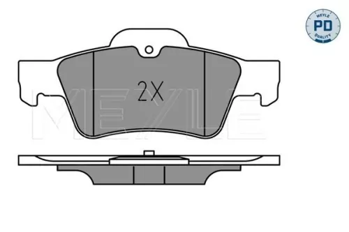 MEYLE Brake Pad Set, disc brake (025 233 3516/PD)