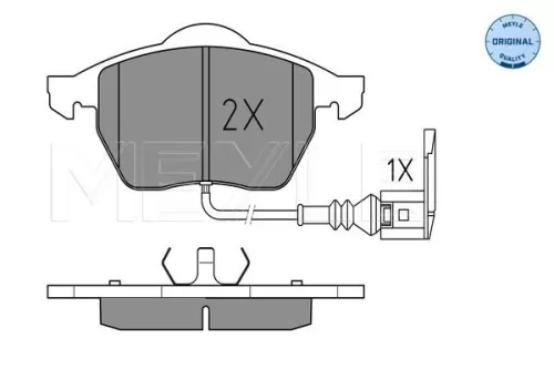 MEYLE Brake Pad Set, disc brake (025 233 9219/W)
