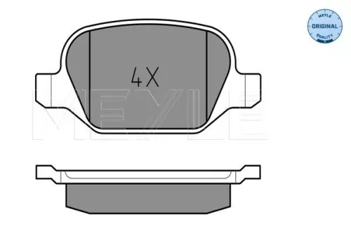 MEYLE Brake Pad Set, disc brake (025 235 1716)