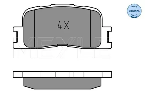 MEYLE Brake Pad Set, disc brake (025 237 0215/W)