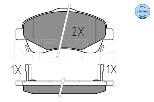 MEYLE Brake Pad Set, disc brake (025 237 6819/W)