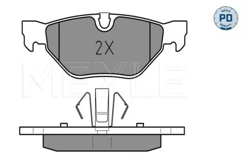 MEYLE Brake Pad Set, disc brake (025 239 2617/PD)