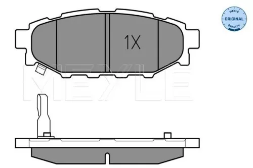 MEYLE Brake Pad Set, disc brake (025 242 7114/W)
