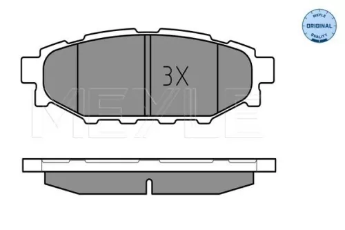 MEYLE Brake Pad Set, disc brake (025 242 7114/W)