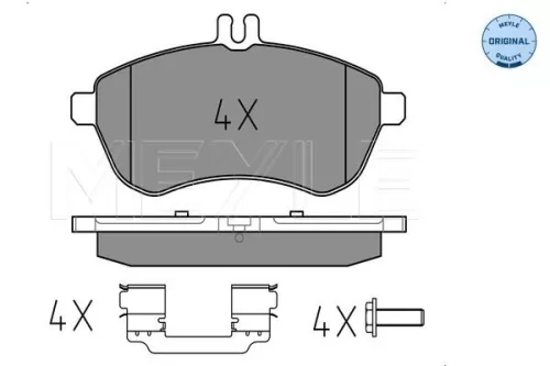 MEYLE Brake Pad Set, disc brake (025 243 0620/K1)