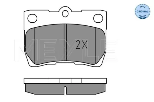 MEYLE Brake Pad Set, disc brake (025 243 2315/W)
