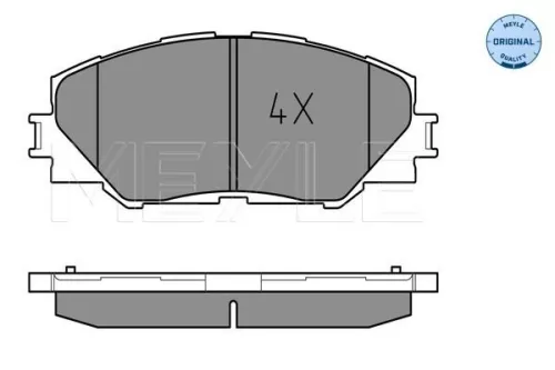 MEYLE Brake Pad Set, disc brake (025 243 3717)