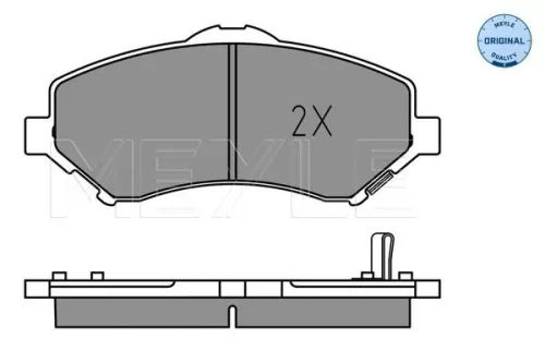 MEYLE Brake Pad Set, disc brake (025 246 0417)