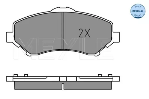 MEYLE Brake Pad Set, disc brake (025 246 0417)