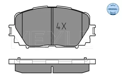 MEYLE Brake Pad Set, disc brake (025 247 0817)