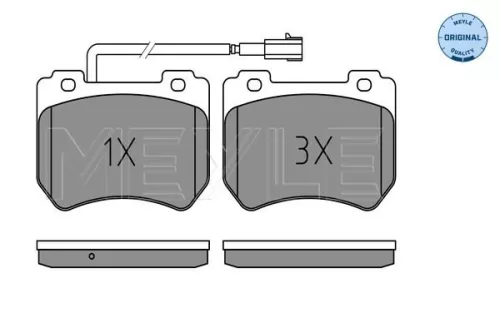 MEYLE Brake Pad Set, disc brake (025 248 5215/W)