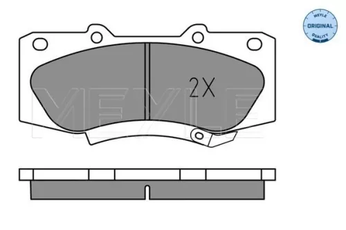 MEYLE Brake Pad Set, disc brake (025 252 0917)
