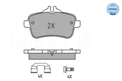 MEYLE Brake Pad Set, disc brake (025 252 1618)
