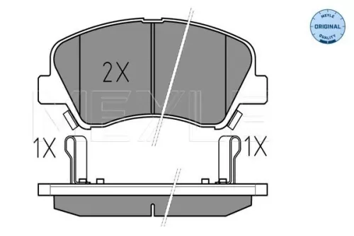 MEYLE Brake Pad Set, disc brake (025 253 4818)