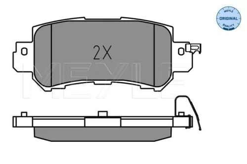 MEYLE Brake Pad Set, disc brake (025 255 4014)