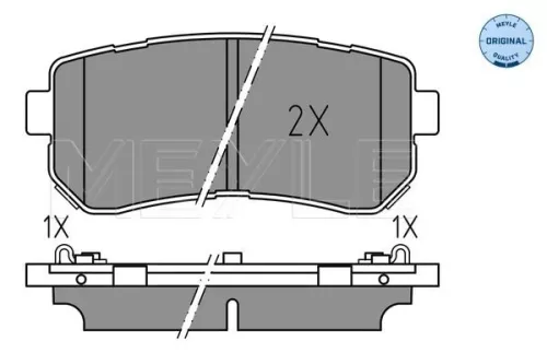 MEYLE Brake Pad Set, disc brake (025 256 7716)